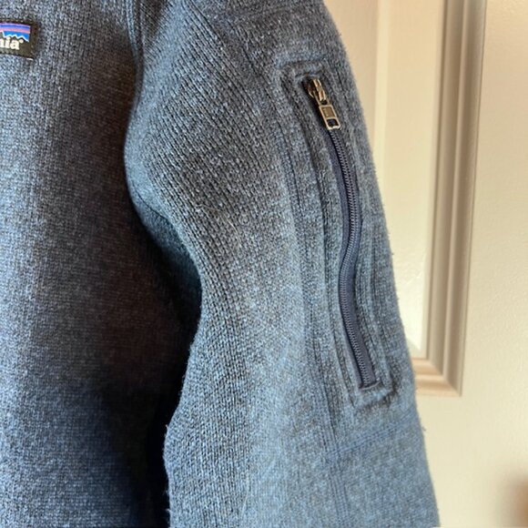 Patagonia Better Sweater Quarter Zip Fleece Pullover Blue Size Medium - Picture 2 of 7